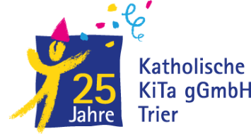 Jubiläums-Logo der Kita gGmbh Trier