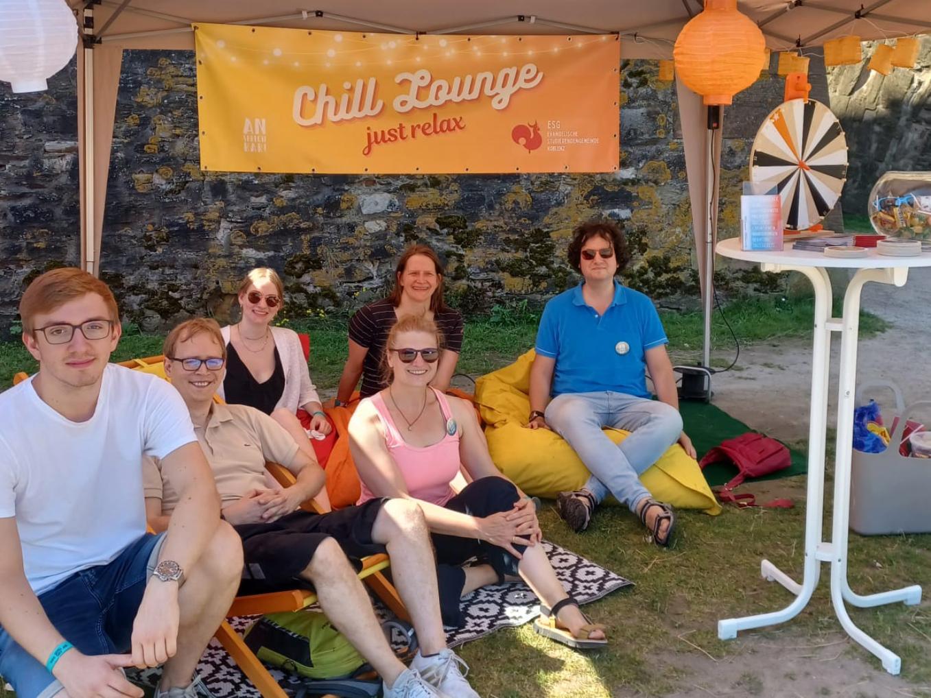 Die Chillout-Lounge beim 'Horizonte'-Festival 2024