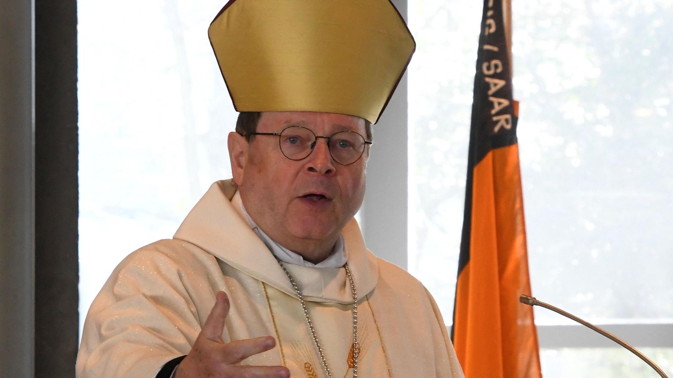 Bischof Georg Bätzing predigt bei der Josefswallfahrt 2025 in Merzig.