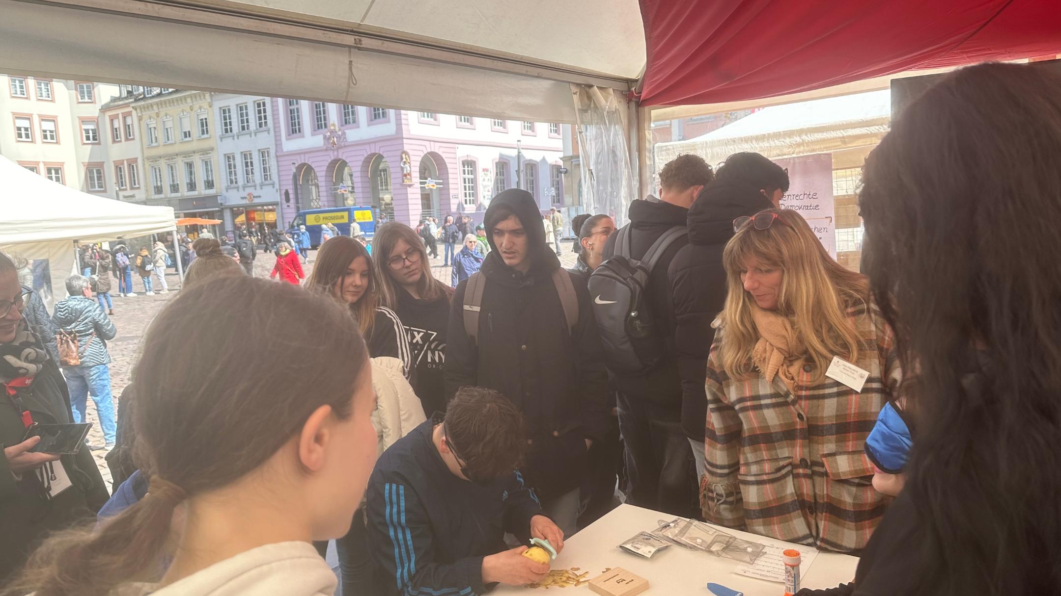 Am Inklusionsstand herrschte reger Betrieb.