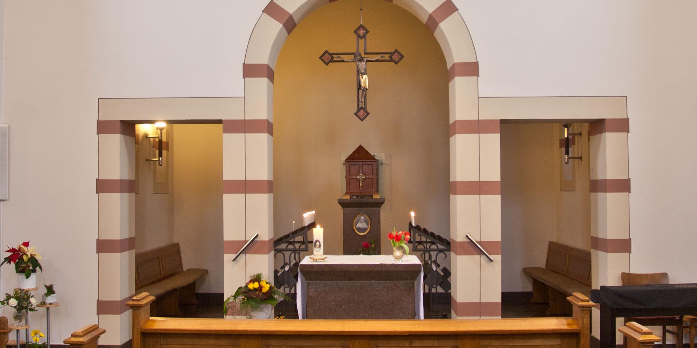 Das Grab der Seligen Blandine Merten befindet sich in der Kapelle auf dem Trierer Friedhof St. Paulin