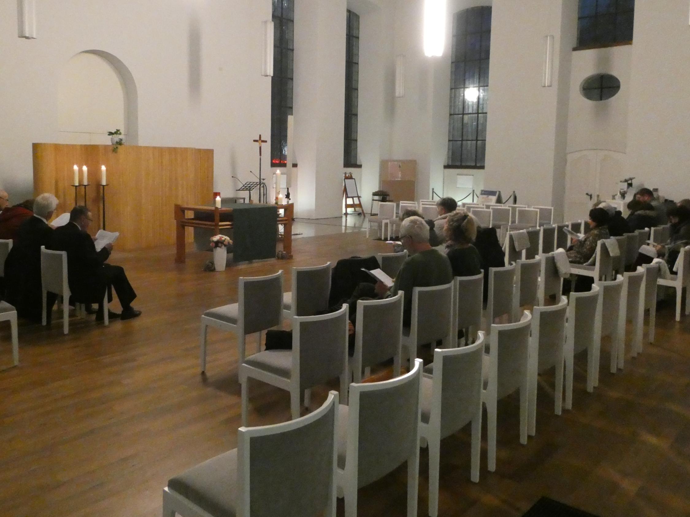 Gottesdienst zur ökumenischen FriedensDekade 2023 in der Saarbrücker Friedenskirche.