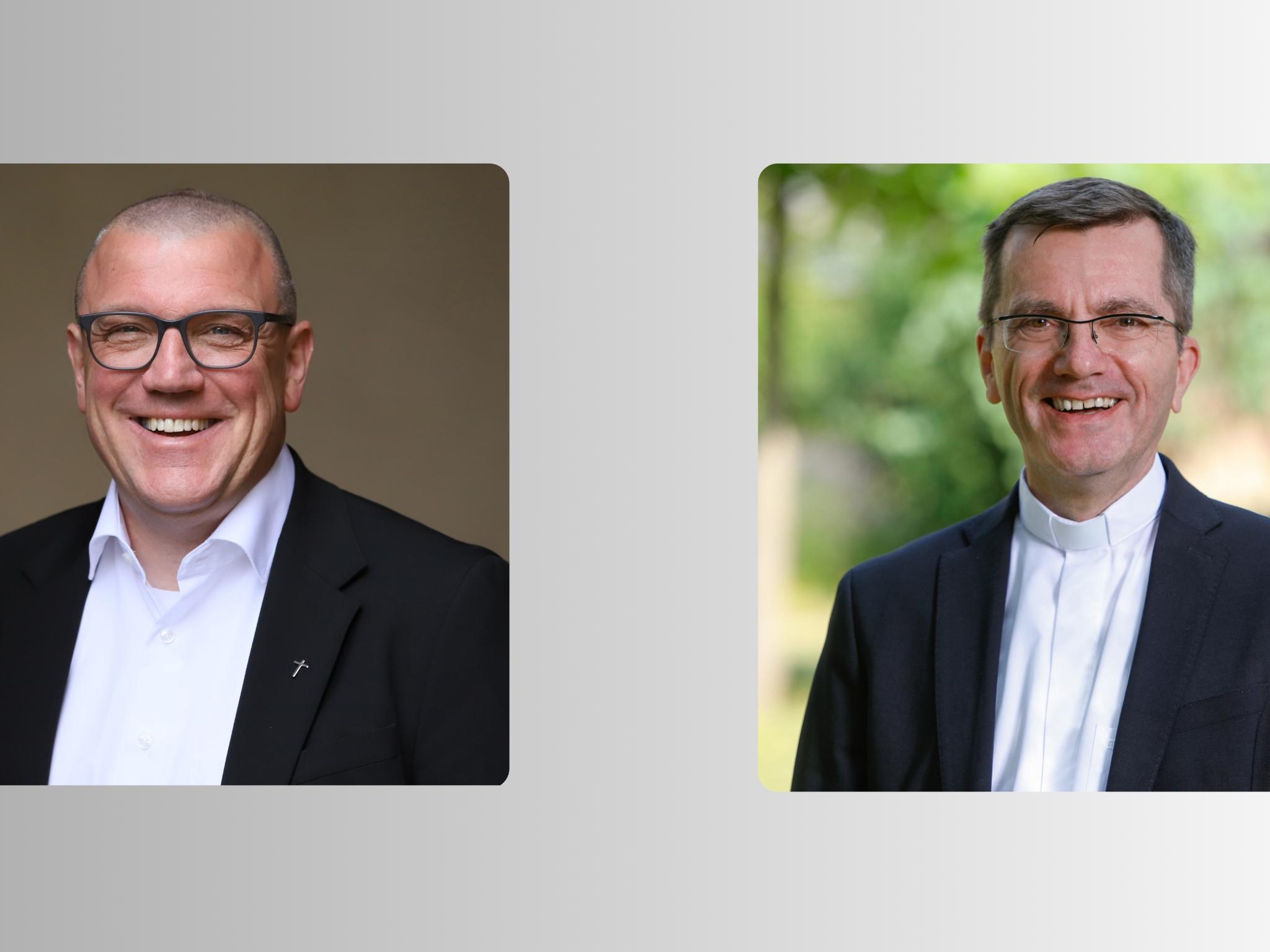 Matthias Struth (links) und Msgr. Ottmar Dillenburg