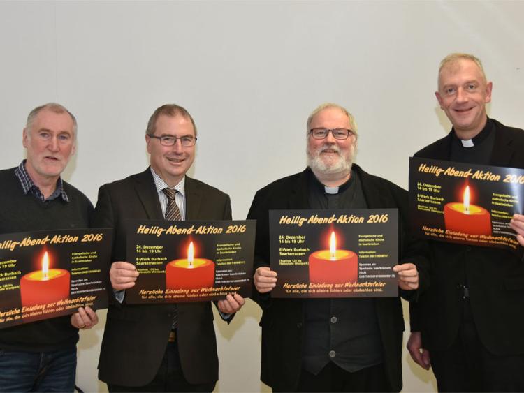(vlnr.) Heiner Buchen, Christian Weyer, Horst-Peter Rauguth, Benedikt Welter stellen die Aktion vor