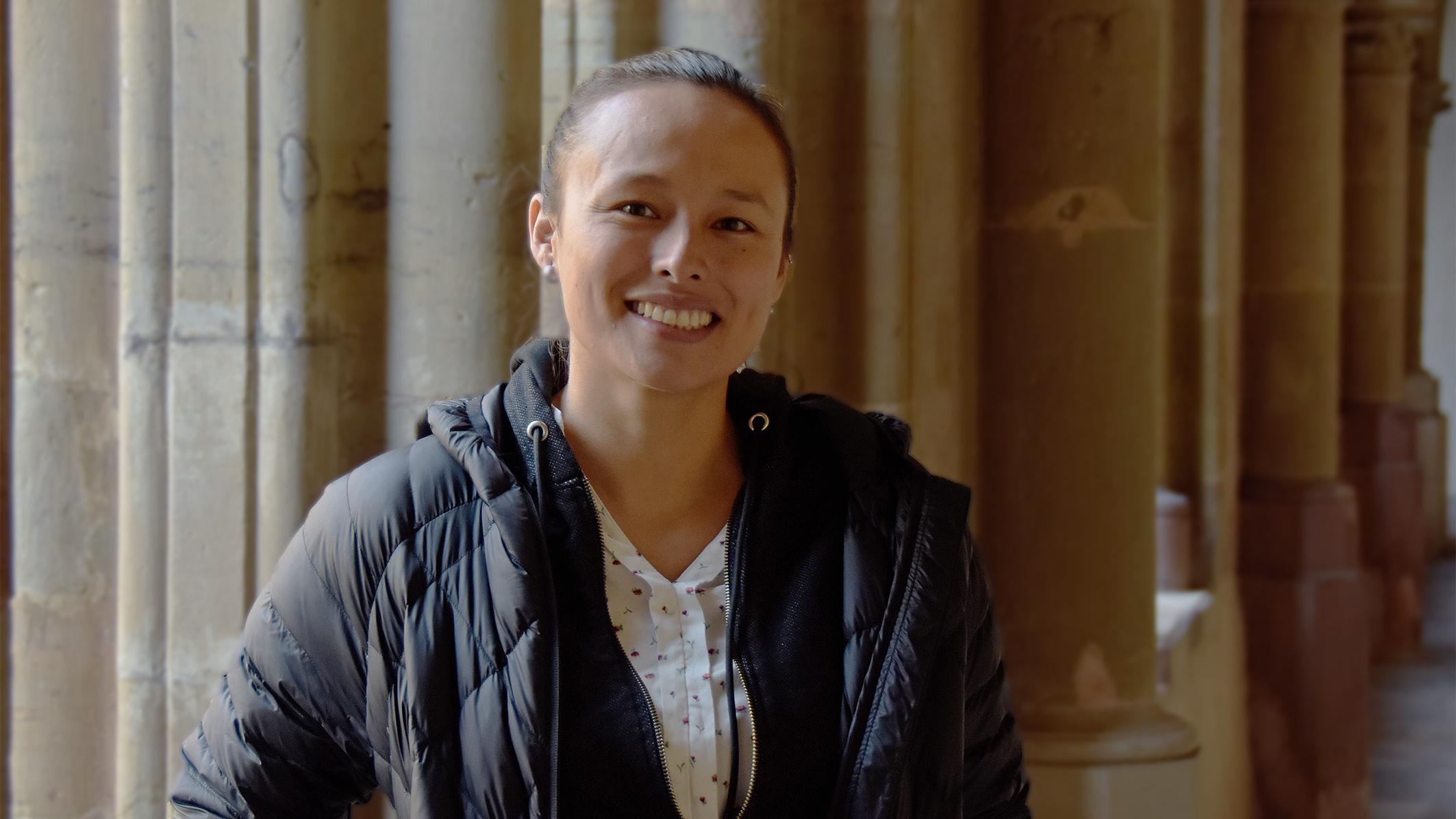 Cecilia Dörfelt bei ihrem Besuch in Trier.