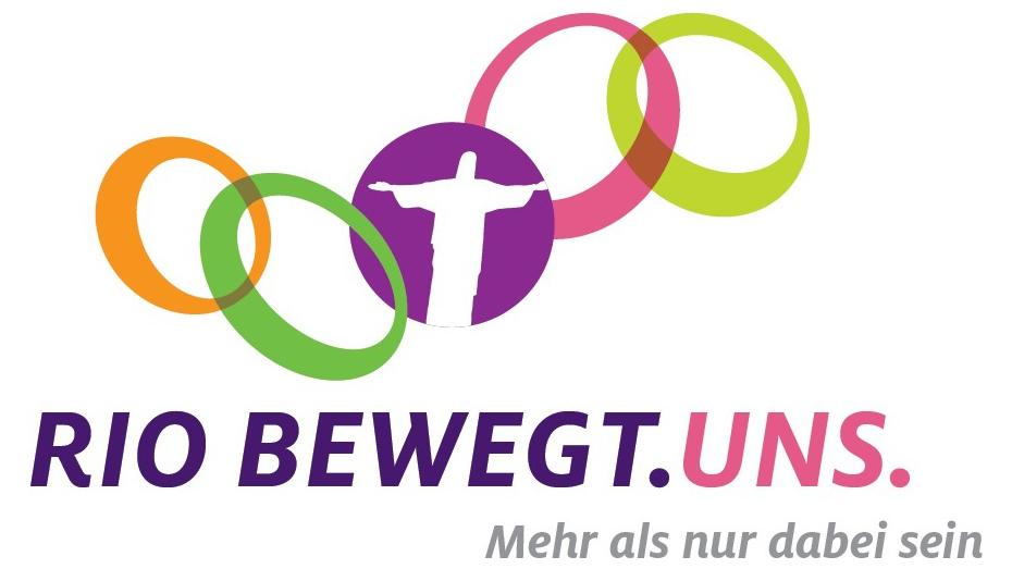 Das Logo der Kampagne 'Rio bewegt. Uns.'