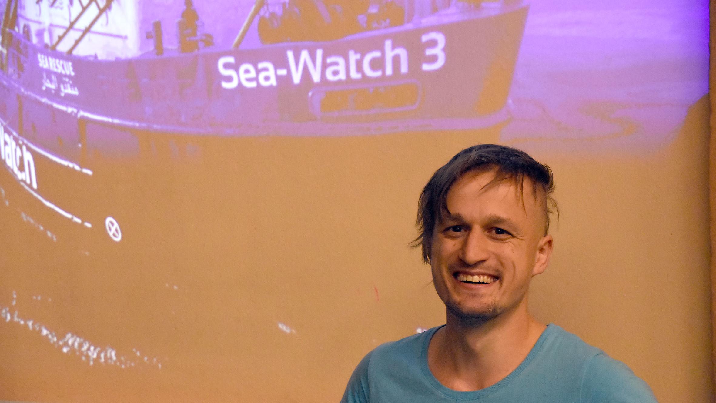 Lorenz Schramm war bei fünf Missionen an Bord der Sea-Watch. (Foto: Hans-Georg Schneider)