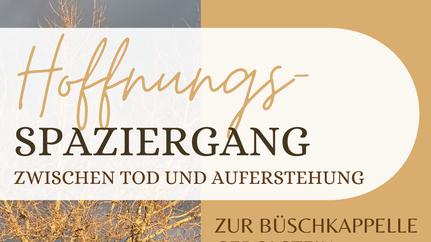 Plakat Hoffnungsspaziergang