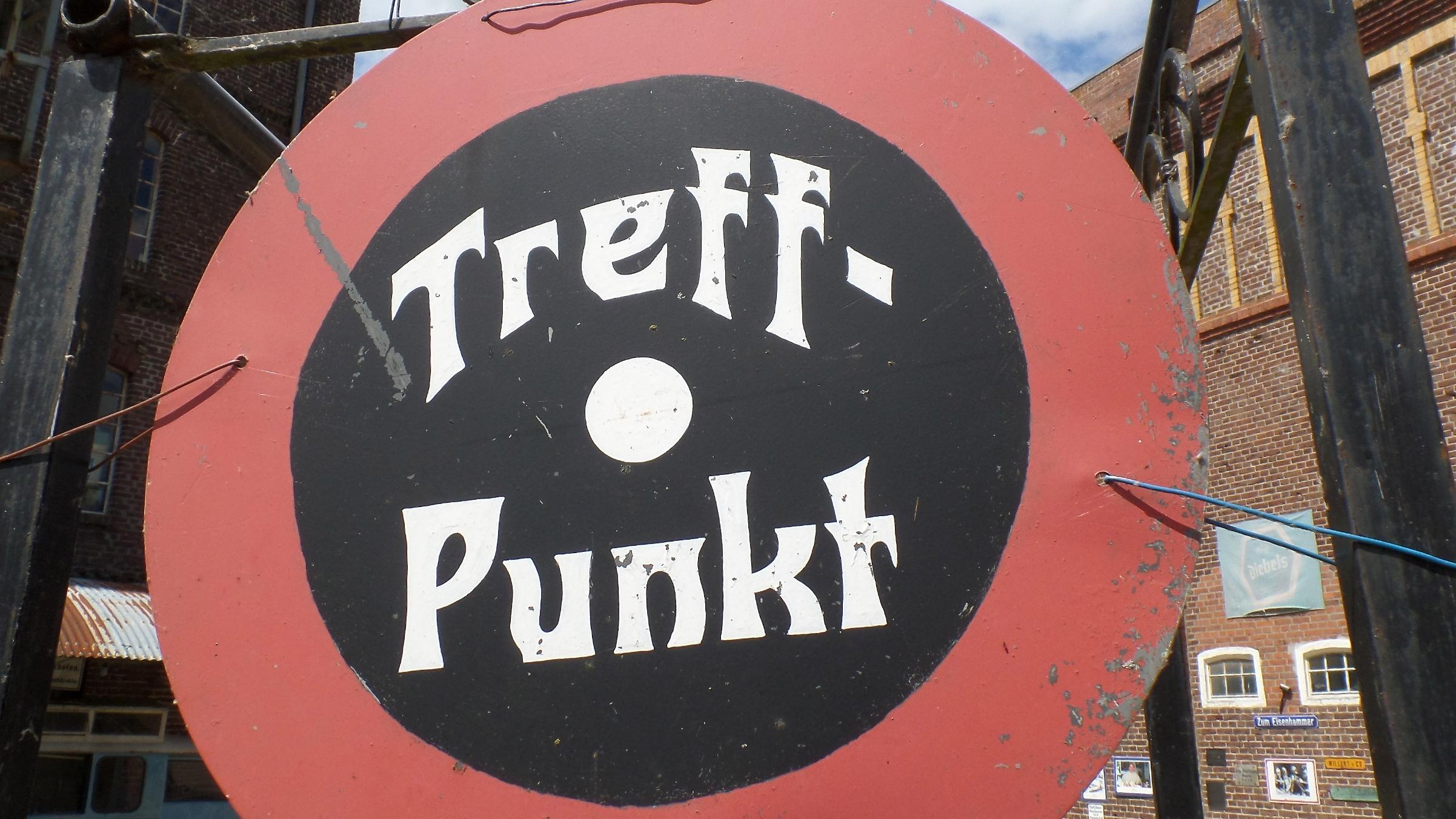 Schild Treffpunkt