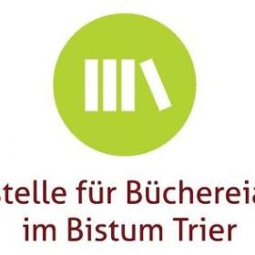 Logo Fachstelle für Büchereiarbeit (c) Fachstelle für Büchereiarbeit Trier Stilisierte Buecher in einem gruenen Kreis mit Text