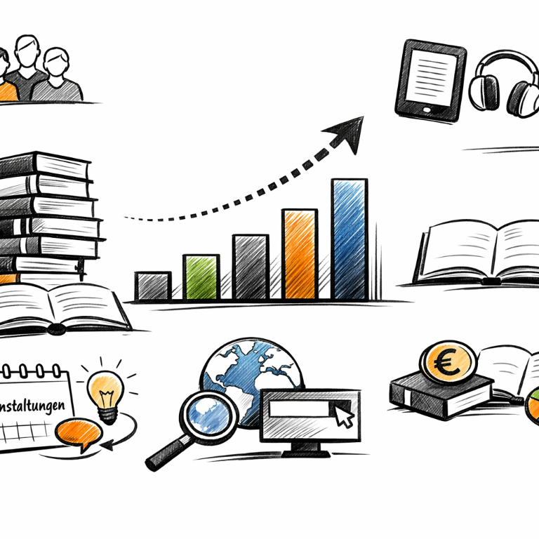 Symbolbild Büchereistatistik (c) KI