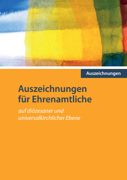 Cover der Broschüre 'Auszeichnungen für Ehrenamtliche'