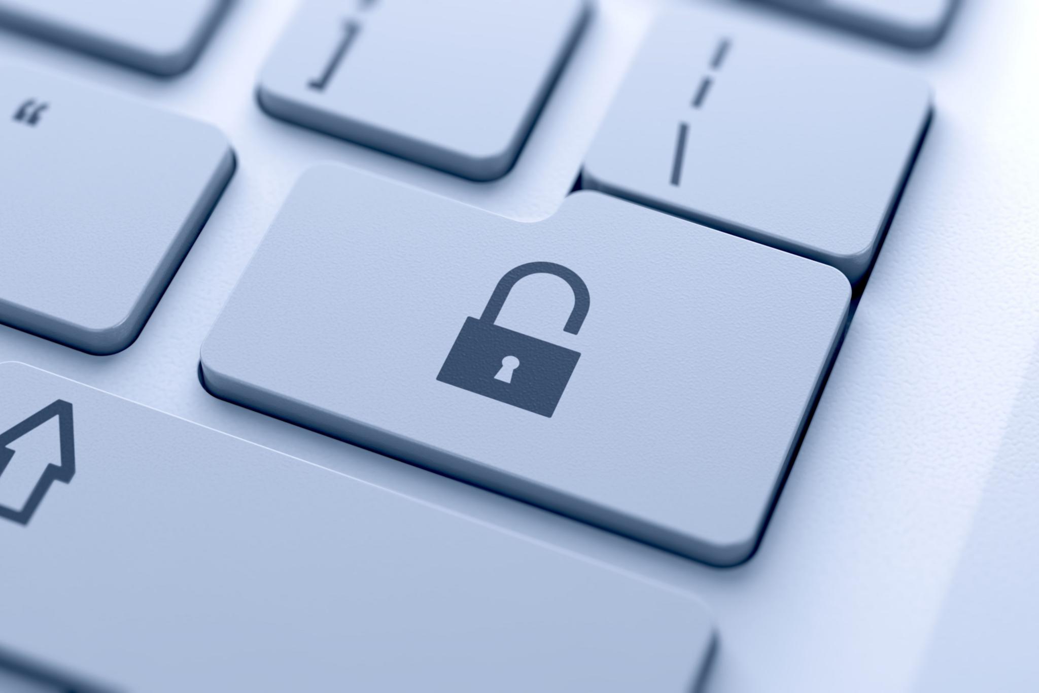 Ausschnitt einer weissen Tastatur