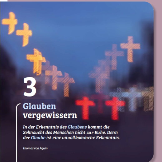 gelbe und rote Kreuze auf einem blauen Hintergrund