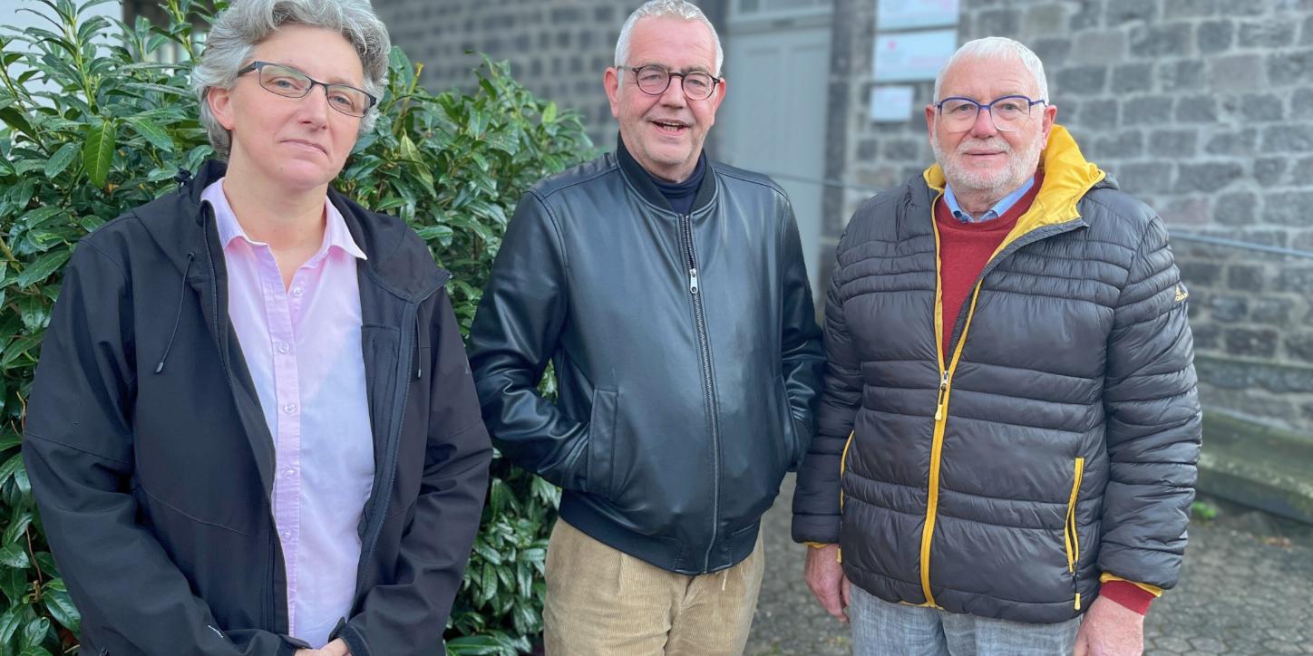 Martina Wolf, Thomas Fößel und Siegmar Stenner vom Wahlvorstand