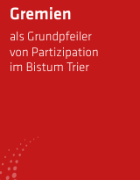 Titelblatt des Flyers 'Gremien als Grundpfeiler von Partizipation im Bistum Trier'