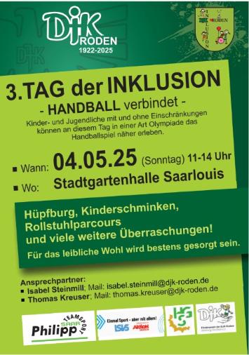 Plakat der Veranstaltung des DJK Roden am 04.05.2025