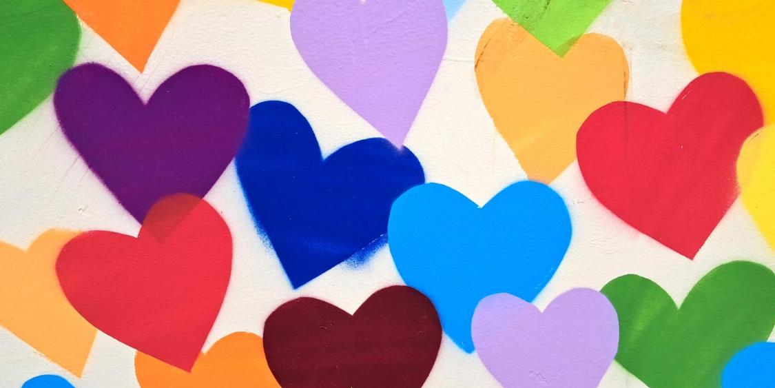 Bunte Herzen