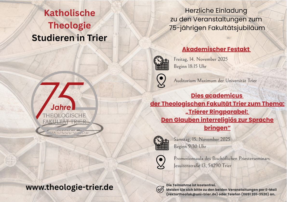 Flyer mit den Ortsangaben und Uhrzeiten