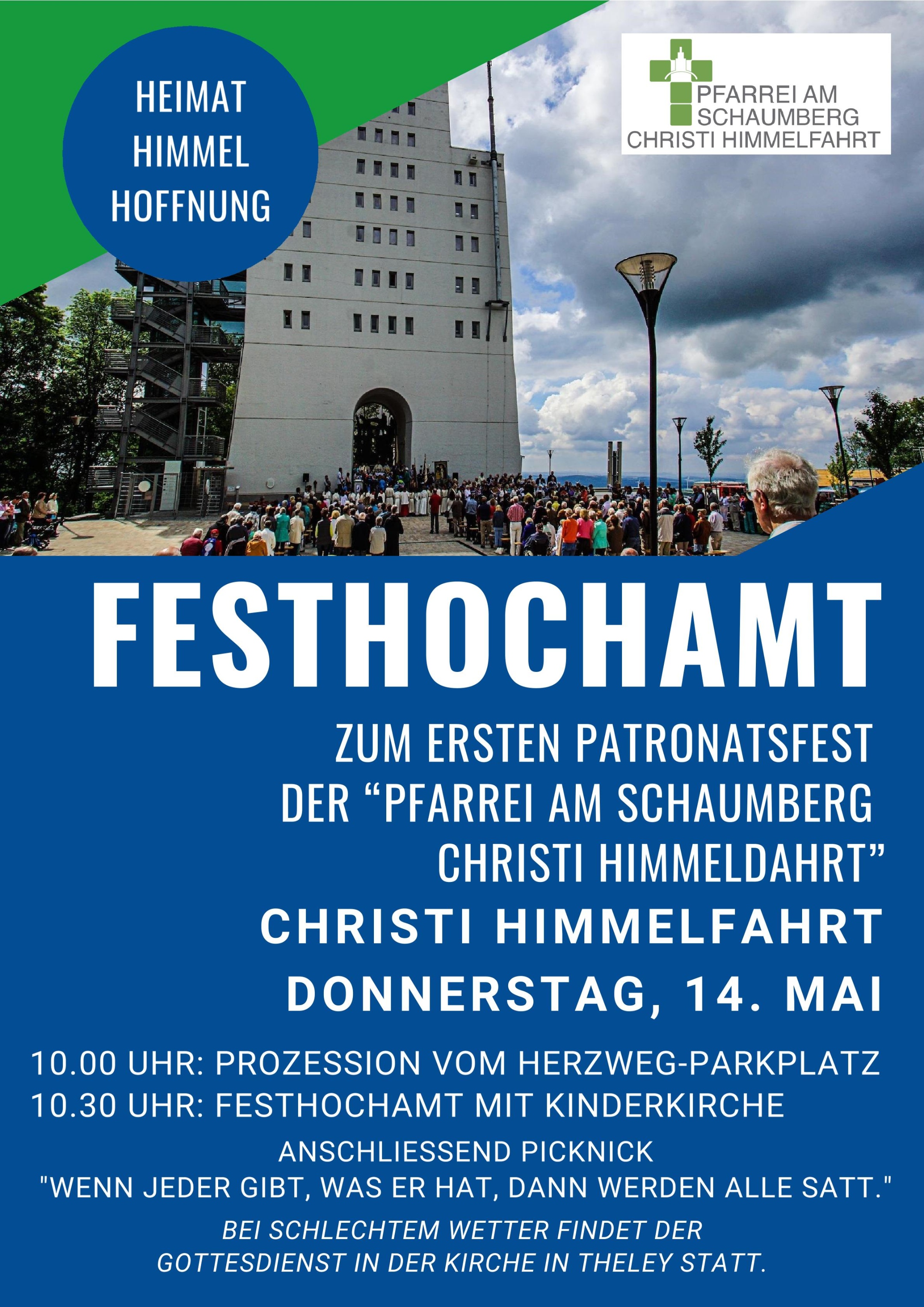 Flyer Festhochamt Christi Himmelfahrt