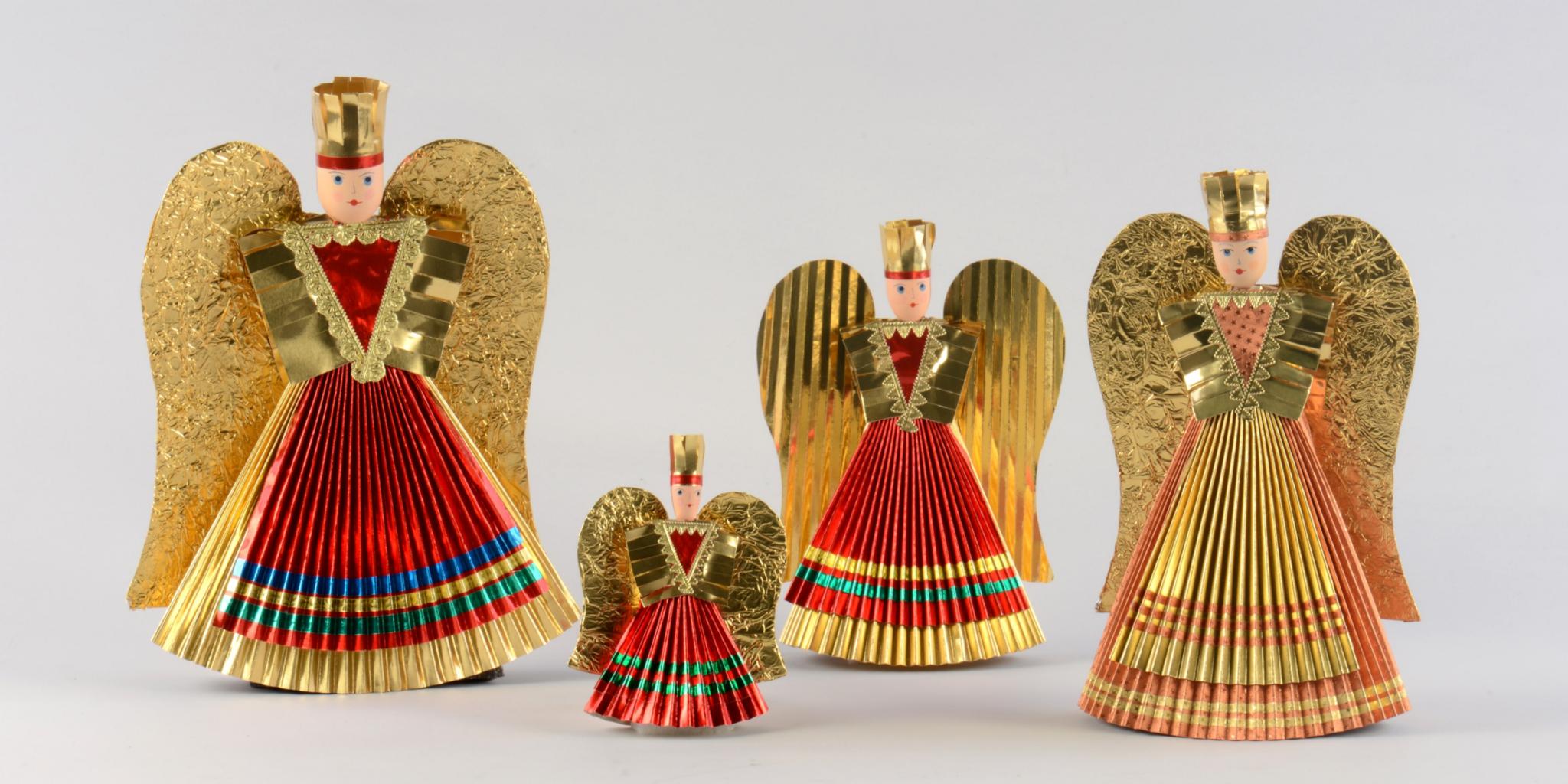 Moderner Rauschgoldengel, Christbaumschmuck Scholz, Eckental