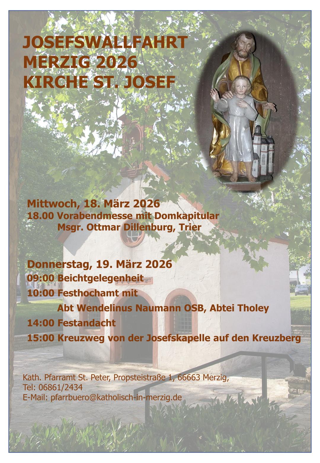 Plakat Josefswallfahrt