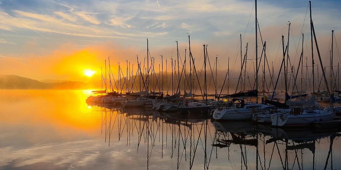 Sonnenuntergang Bostalsee