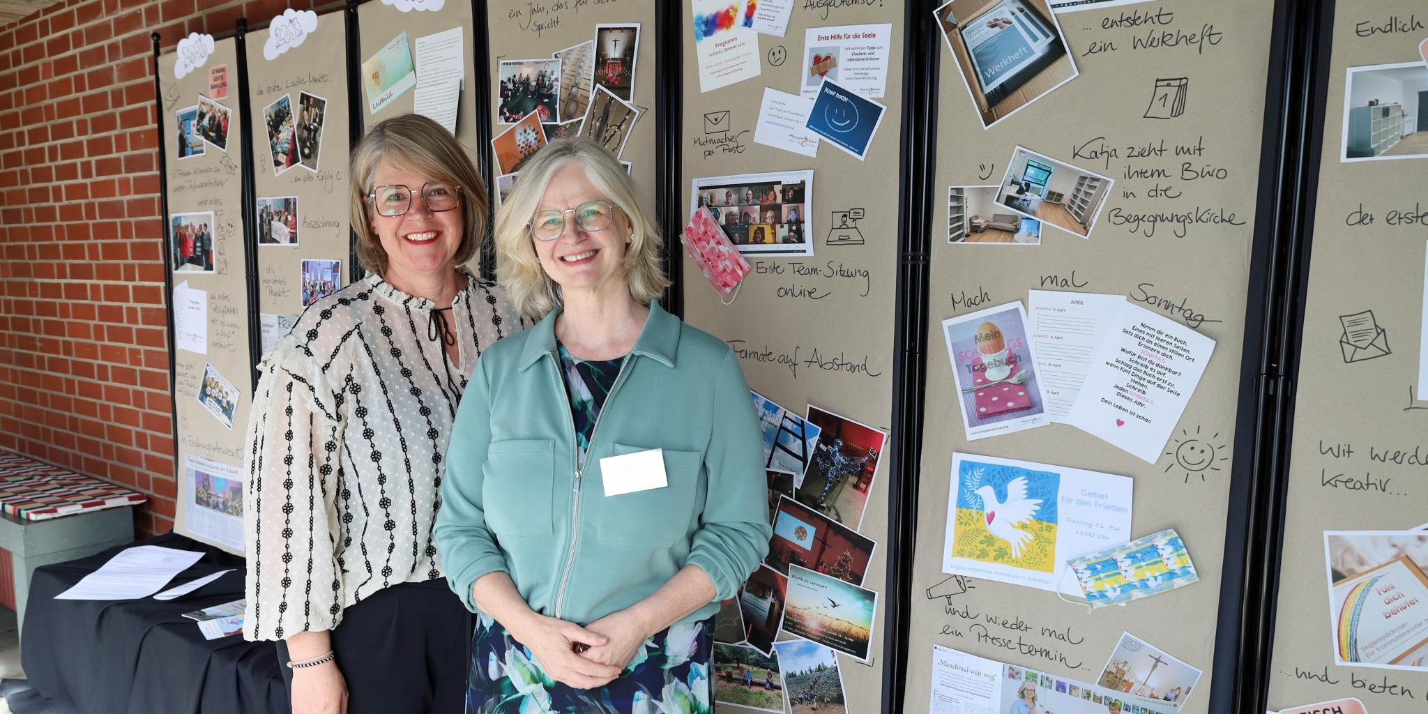 Katja Zeimet-Backes (links) und Heidelinde Bauer riefen vor zehn Jahren das Projekt Frauen(T)Raum ins Leben.
