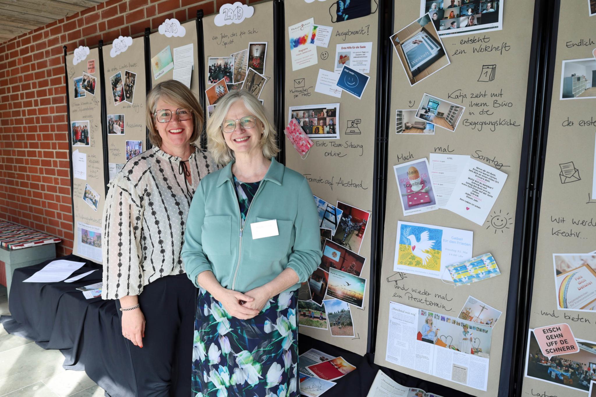 Katja Zeimet-Backes (links) und Heidelinde Bauer riefen vor zehn Jahren das Projekt Frauen(T)Raum ins Leben.