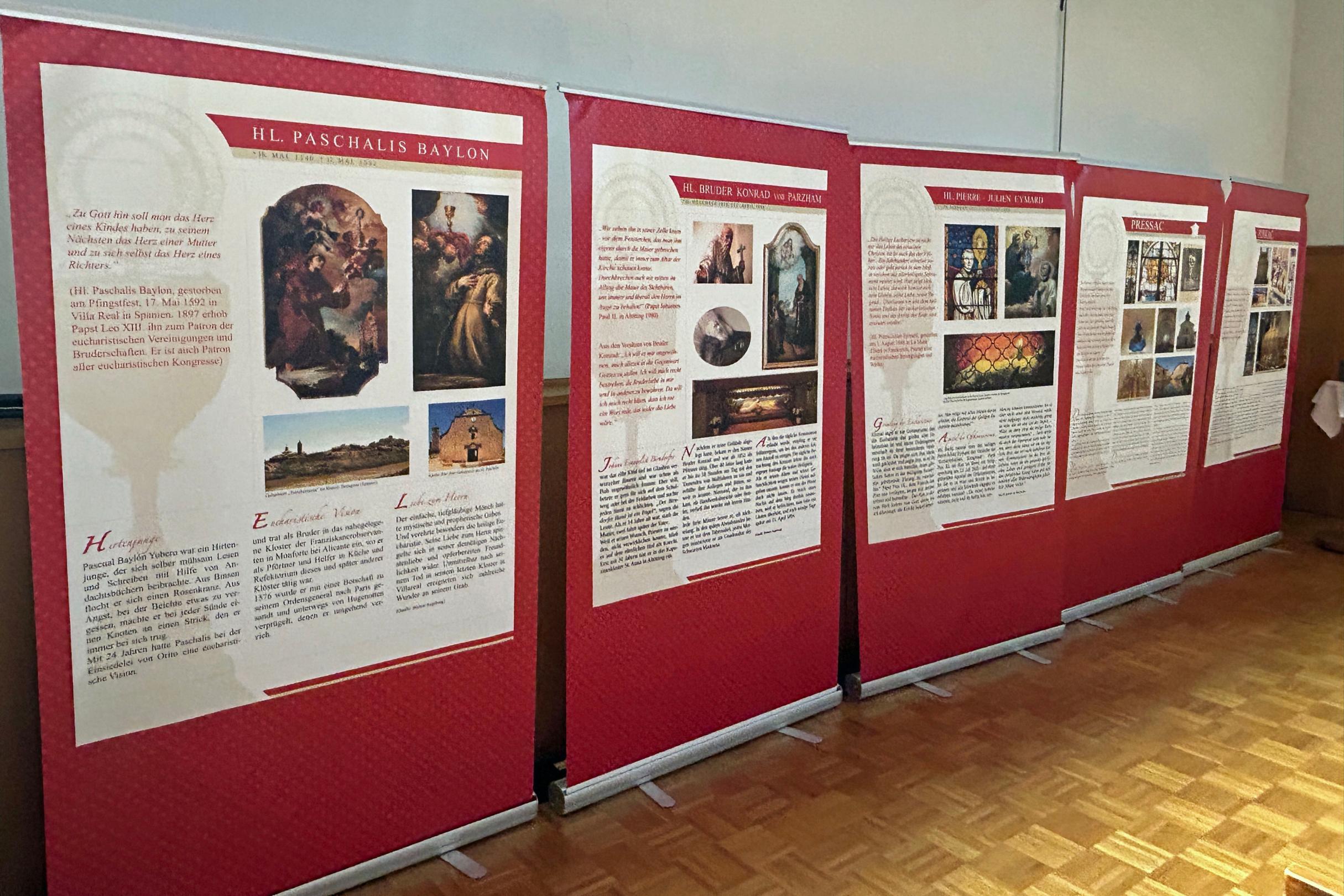 24 der 146 eucharistischen Wunder, die Carlo Acutis gesammelt hat, werden in der Ausstellung präsentiert.