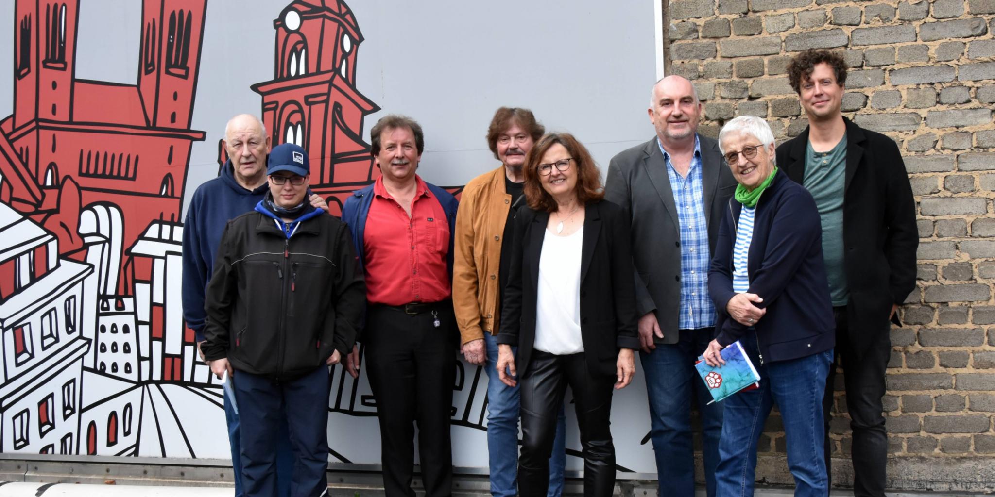 Jürgen Veit (stv. SAK-Vorsitzender), Nicole Rohlinger (SAK-Mitglied), Manfred Klasen (Geschäftsführer SAK), Michael Sperleich (SAK-Vorstandsmitglied), Dagmar Ertl (Arbeitskammer), Michael Leinenbach (SAK Vorsitzender), Christine Steimer (KAB), Prof. Dr. Christian Schröder (htw saar)