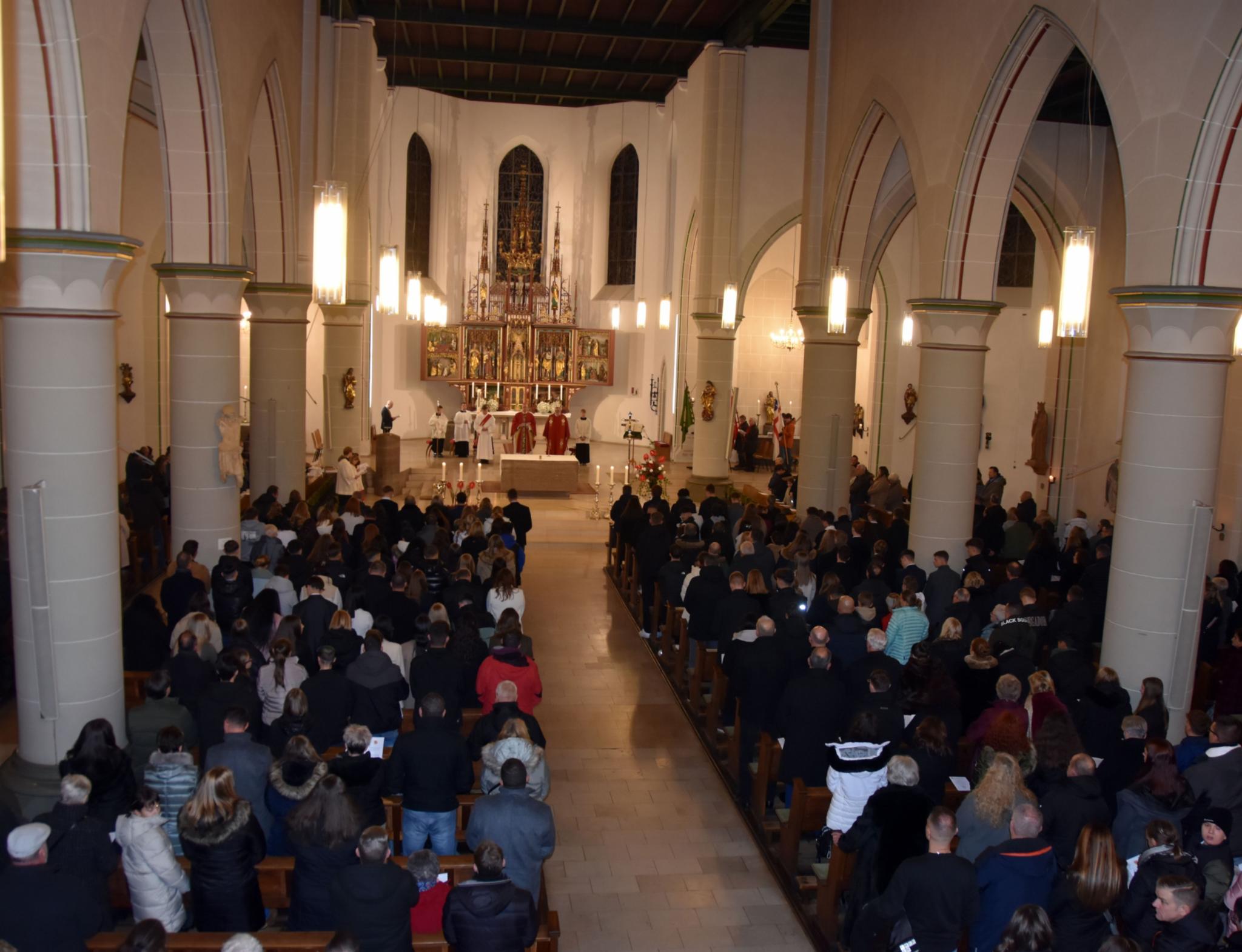 Die Kirche Maria Himmelfahrt in Roden war sehr gut besucht.