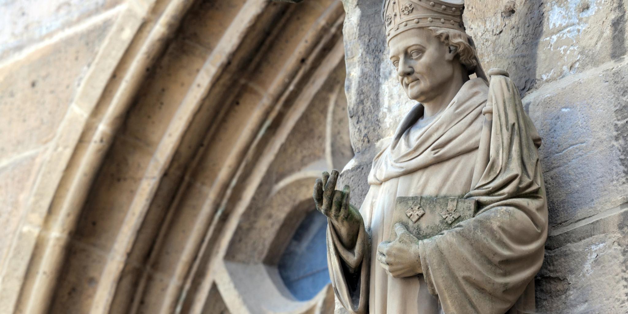Skulpur des Heiligen Bischof Martin von Tours