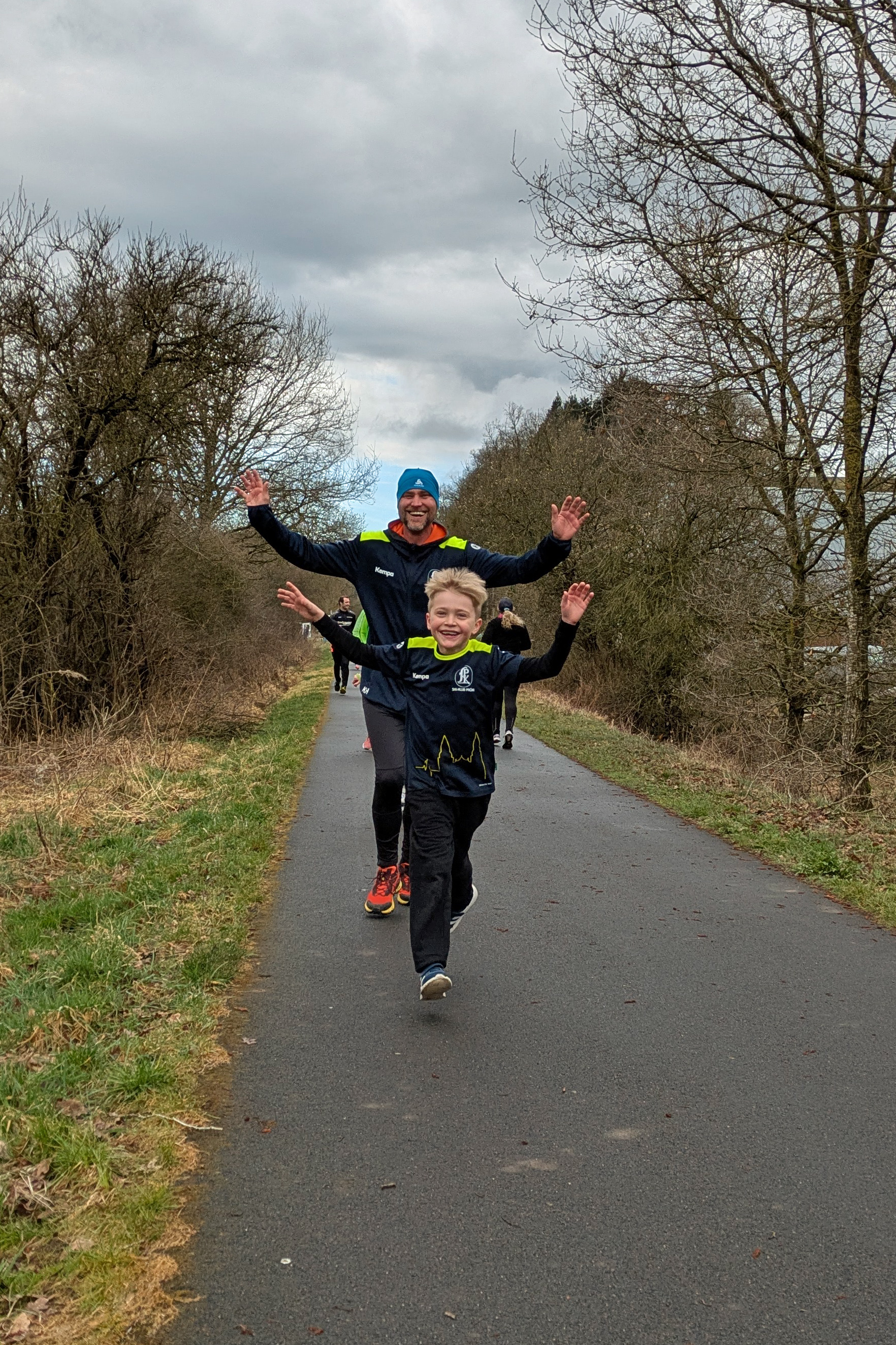 Alt und Jung beim Lauf