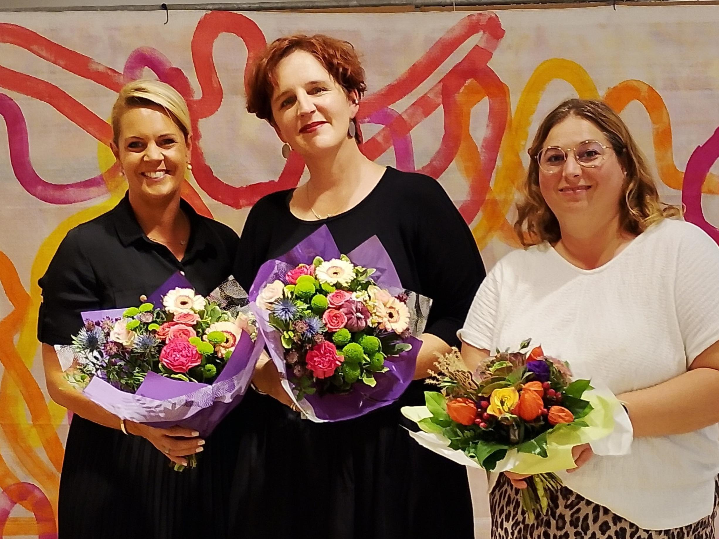 Anna Greiner, Elisabeth Caspar und Theresa Flöthner