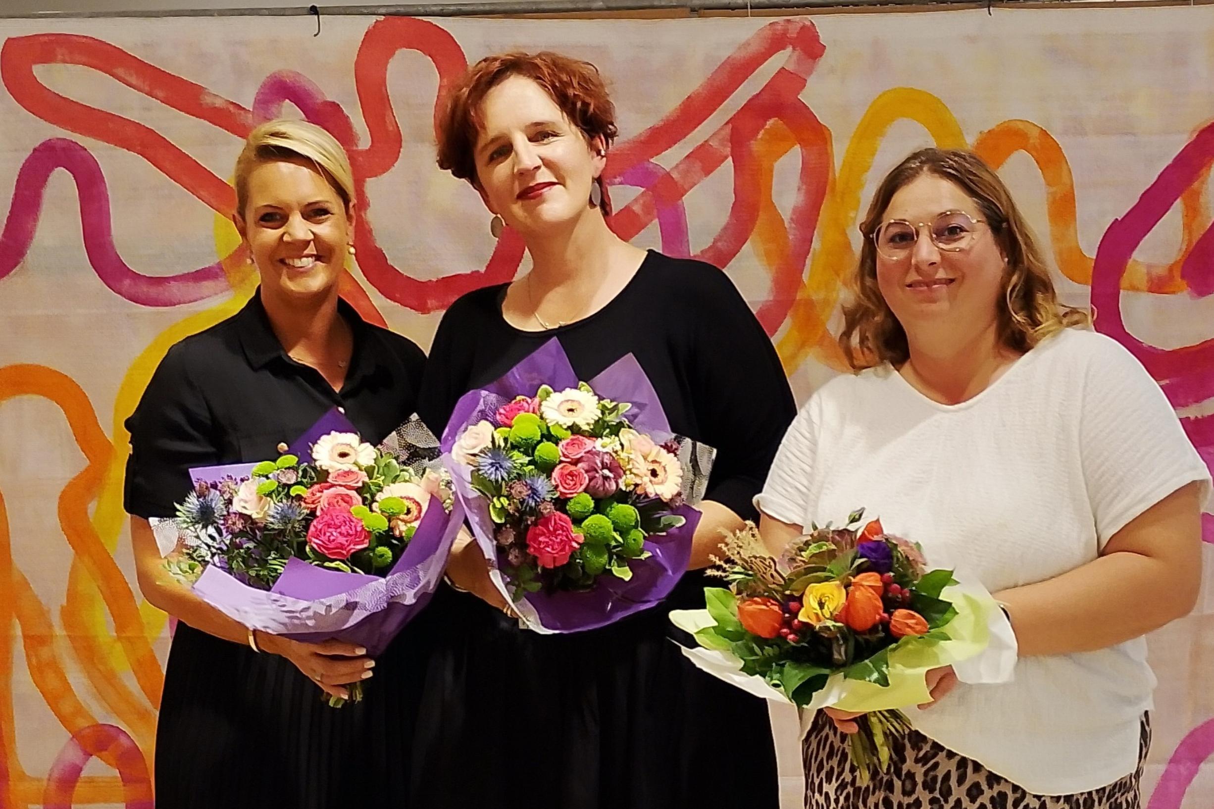 Anna Greiner, Elisabeth Caspar und Theresa Flöthner