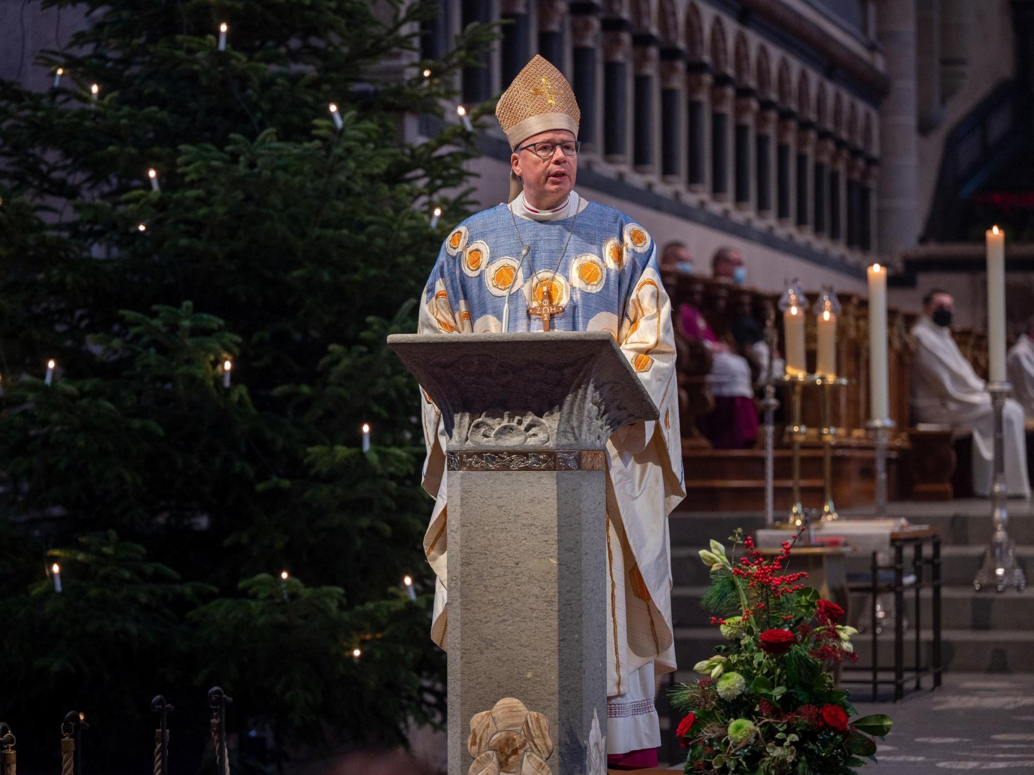 Bischof Ackermann predigt an Weihnachten im Trierer Dom (Archivfoto von 2021)