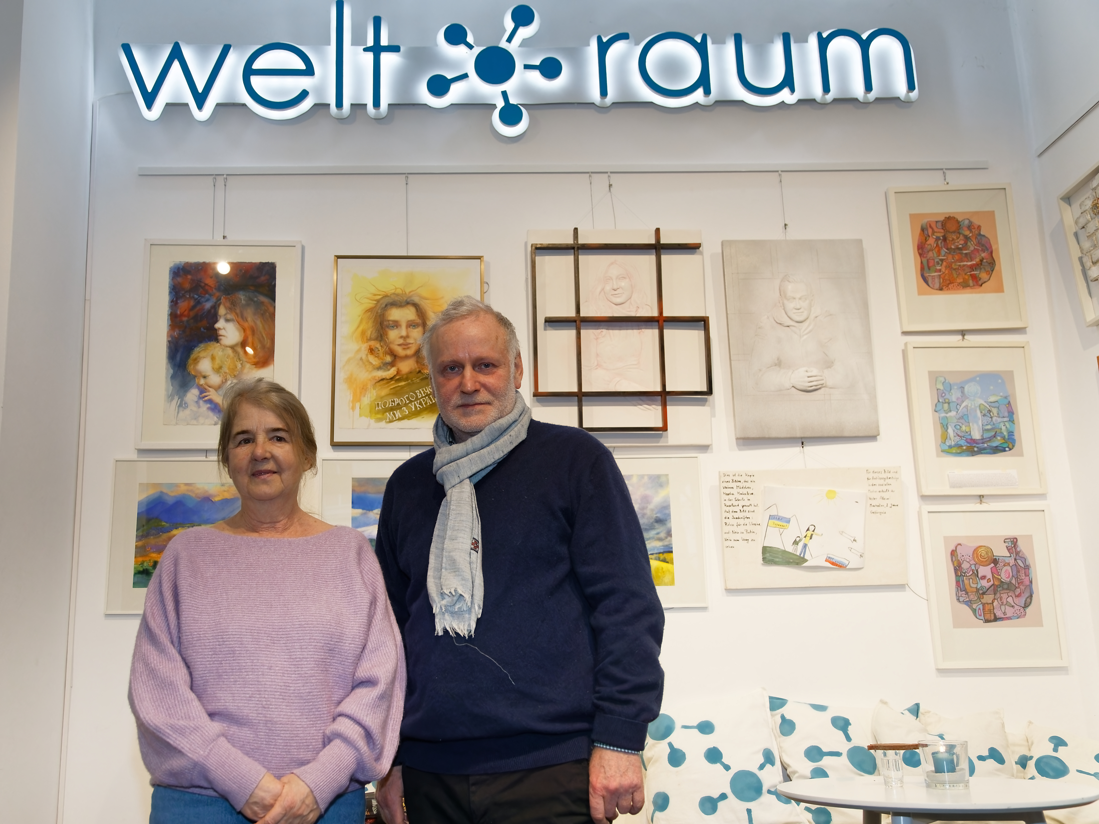 Olena Chelnokova und Vladislav Bronin sind zu Gast beim stadt:gespräch im welt:raum.