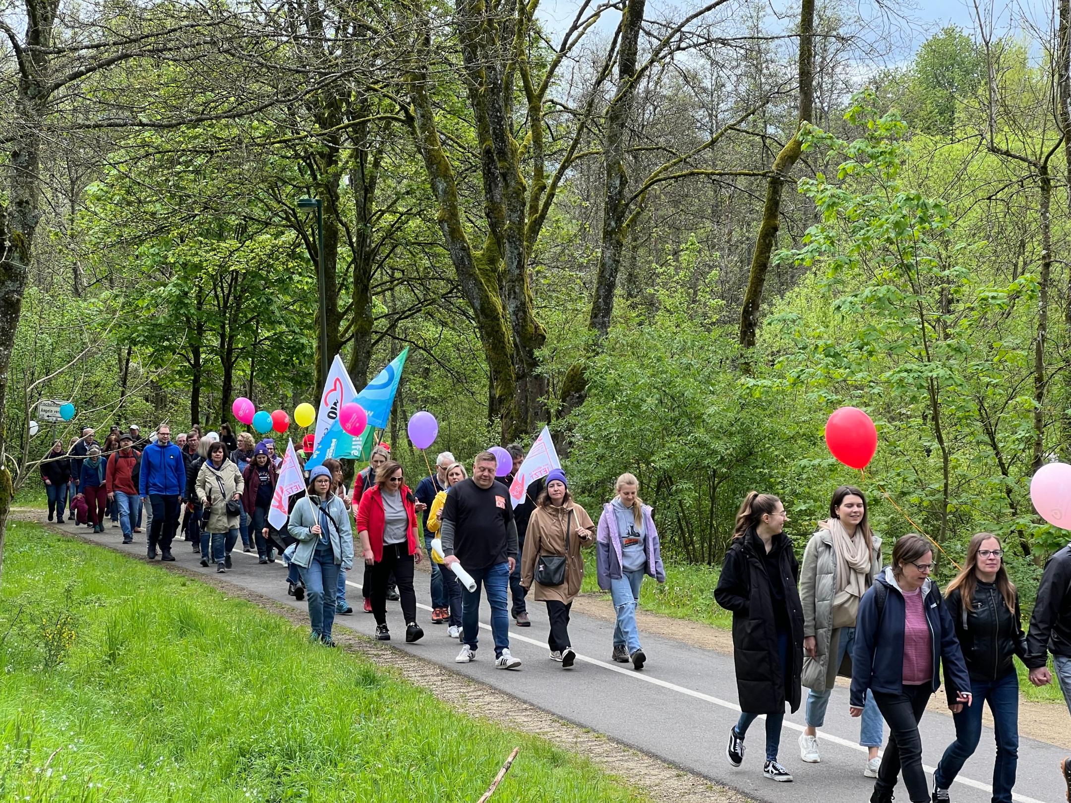 Demowanderung am Bostalsee
