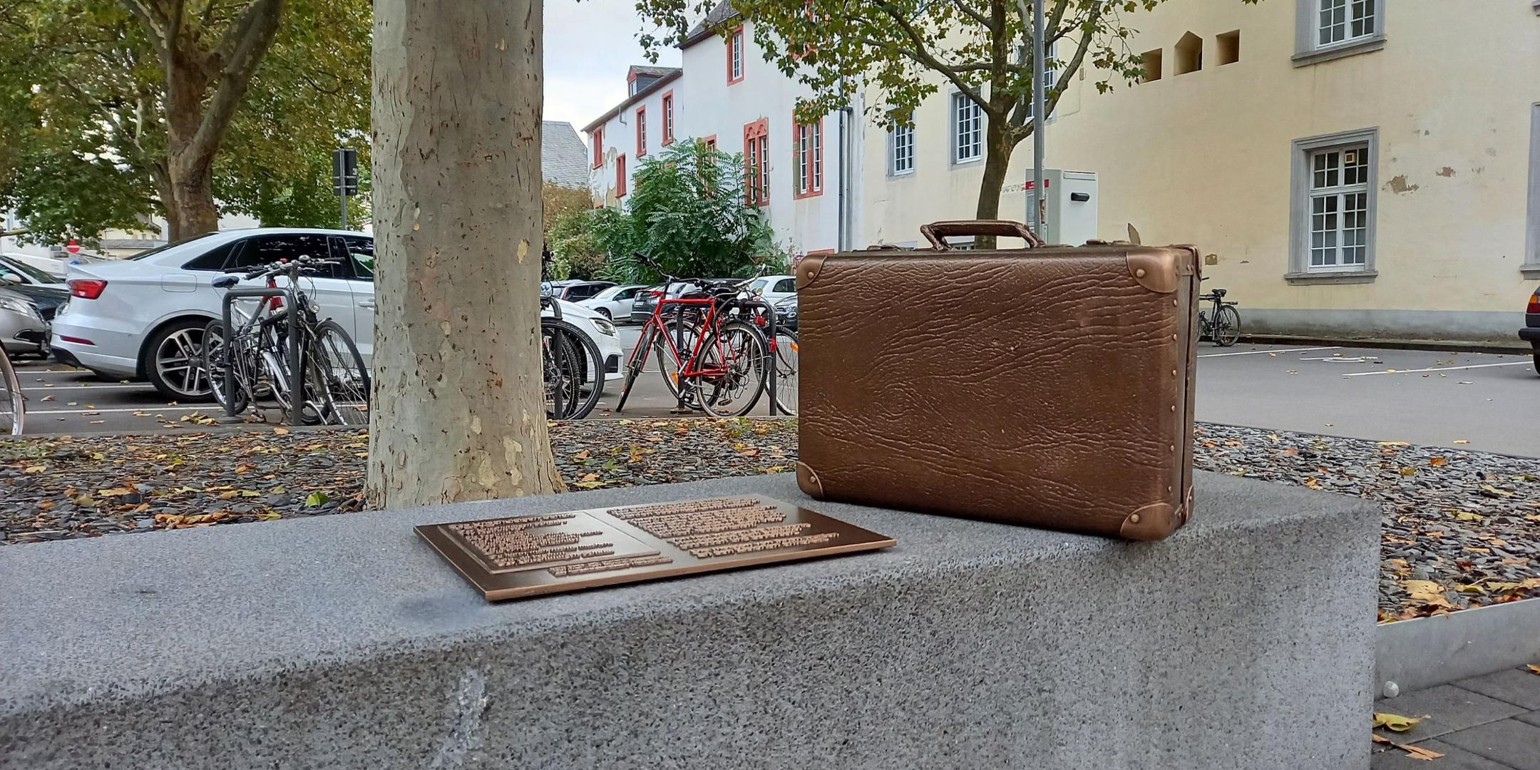 Deportationsdenkmal am Trierer Rindertanzplatz.