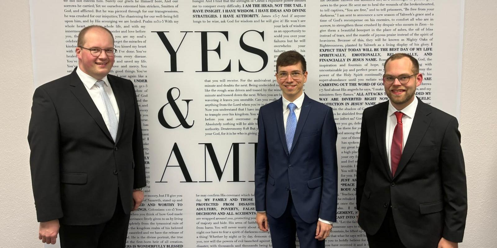 (vlnr.) Heiko Reiner Gaub, Johannes Gold, Mathias Kremer