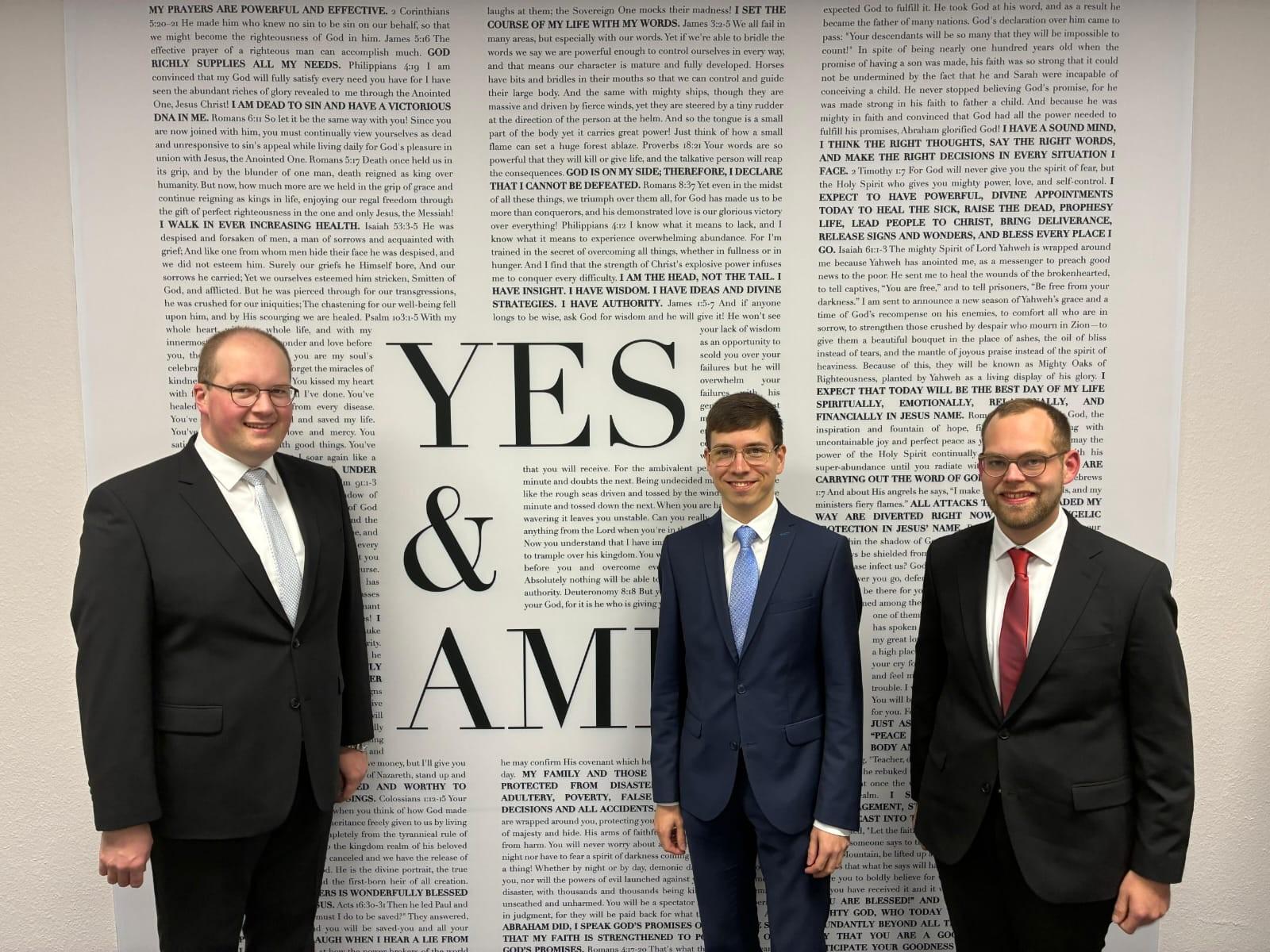 (vlnr.) Heiko Reiner Gaub, Johannes Gold, Mathias Kremer