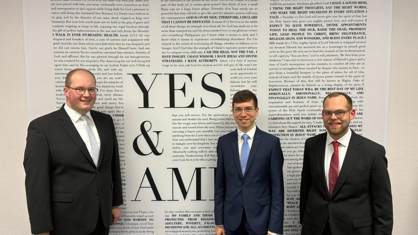 (vlnr.) Heiko Reiner Gaub, Johannes Gold, Mathias Kremer