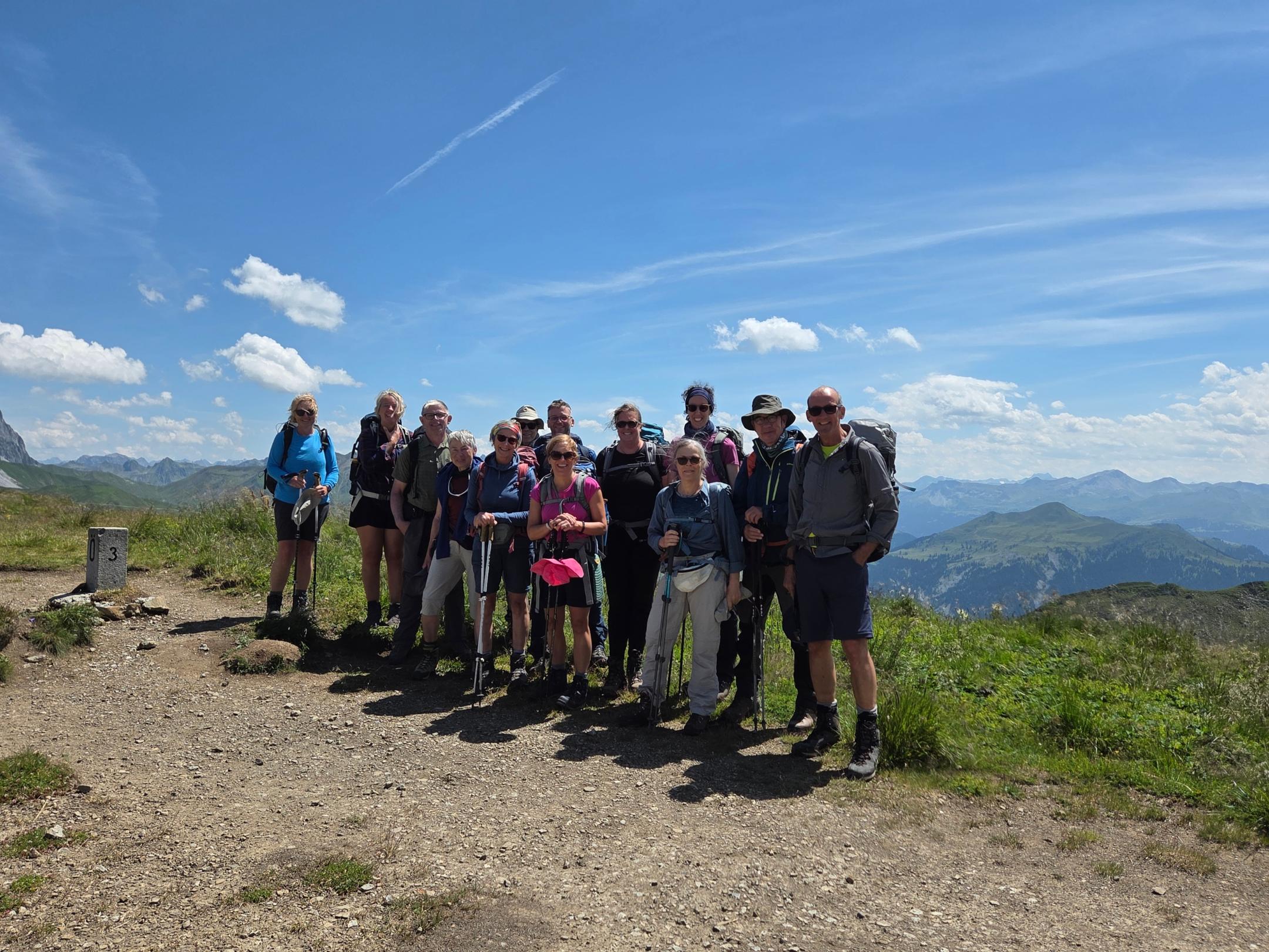 Die Teilnehmenden der Hüttentour