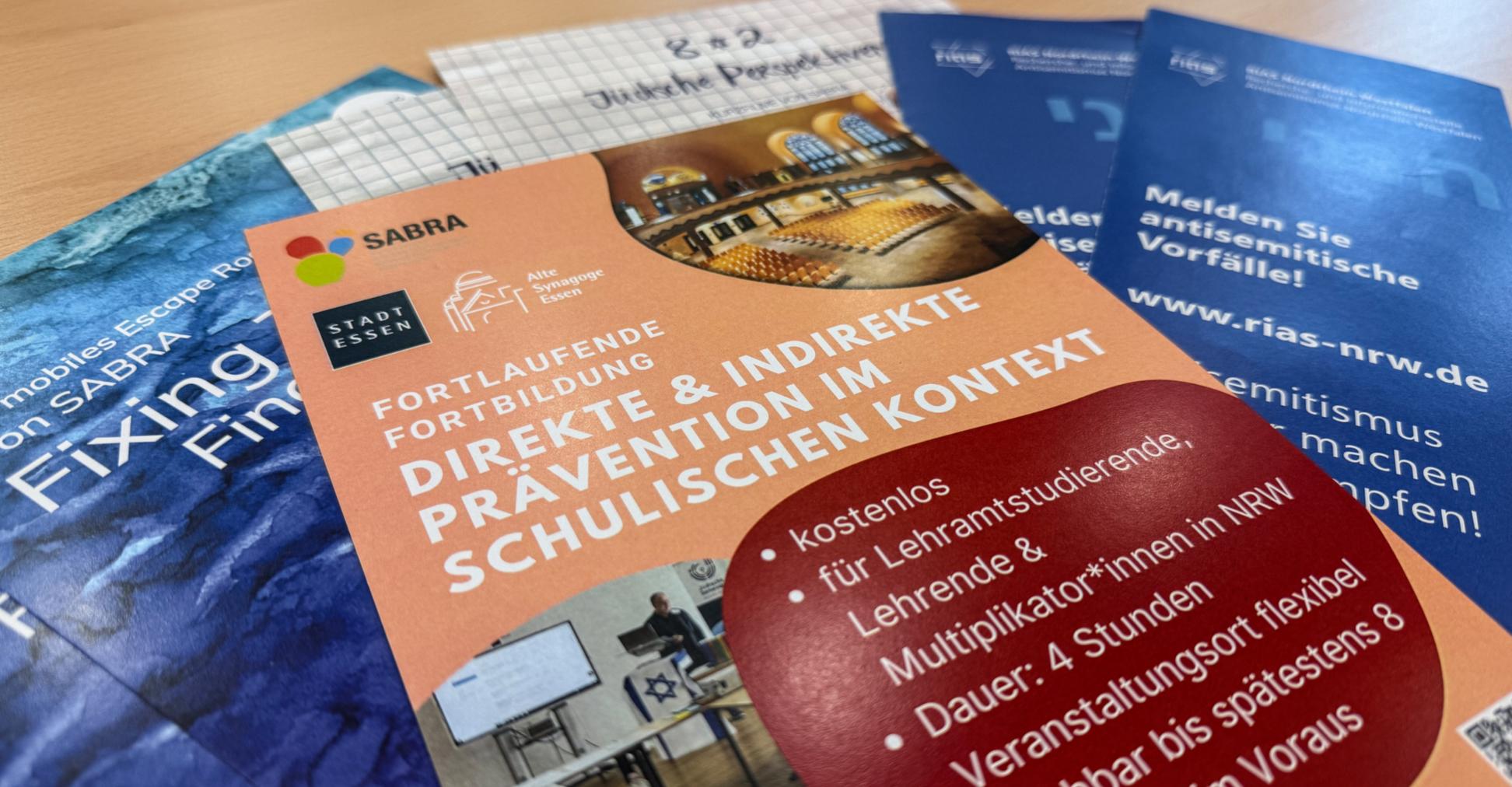 Flyer zur Prävention von Antisemitismus an Schulen