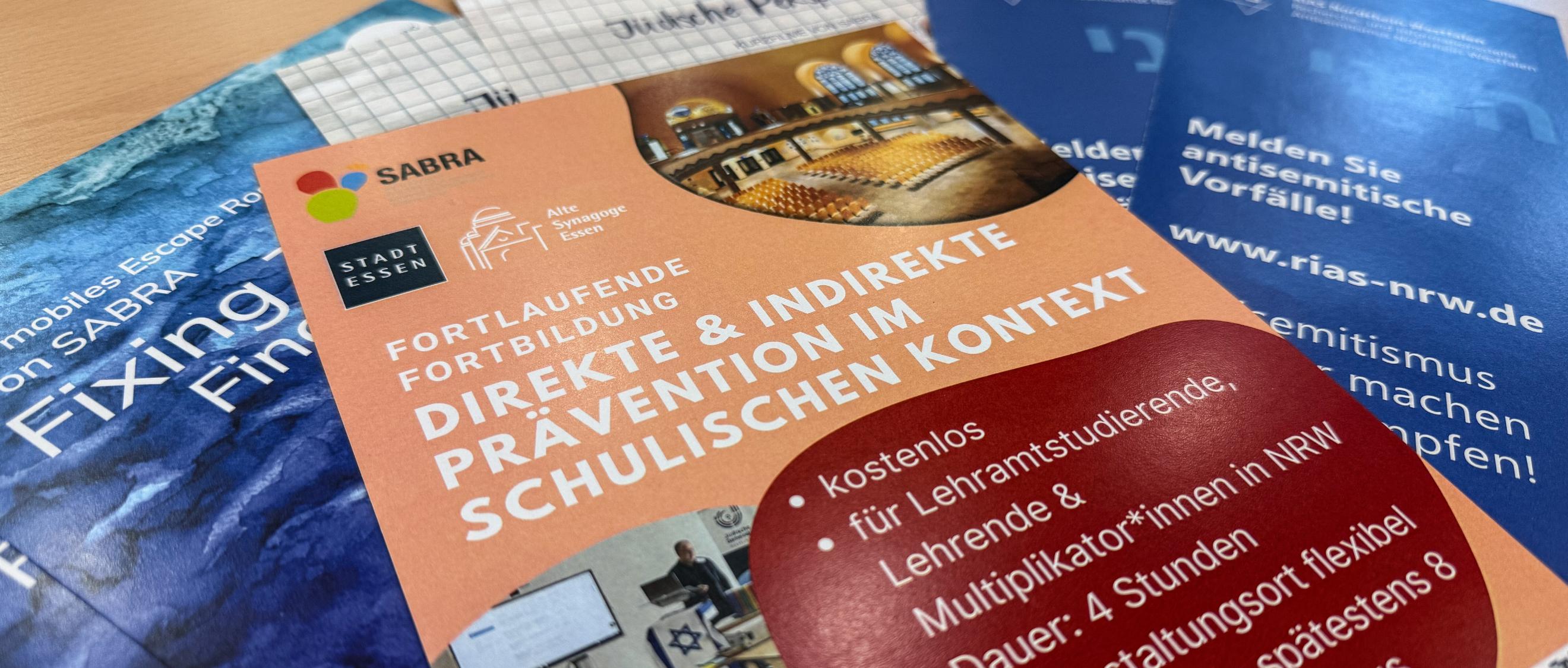 Flyer zur Prävention von Antisemitismus an Schulen