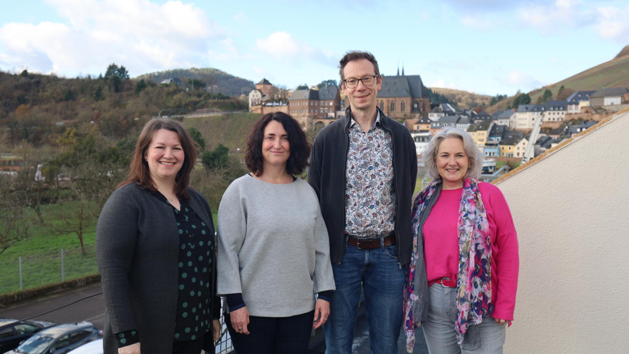 Olga Hermann, Melanie Backes, Tanja Herz und Dr. Volker Grüsgen (vlnr.) vom Team der Lebensberatung Saarburg