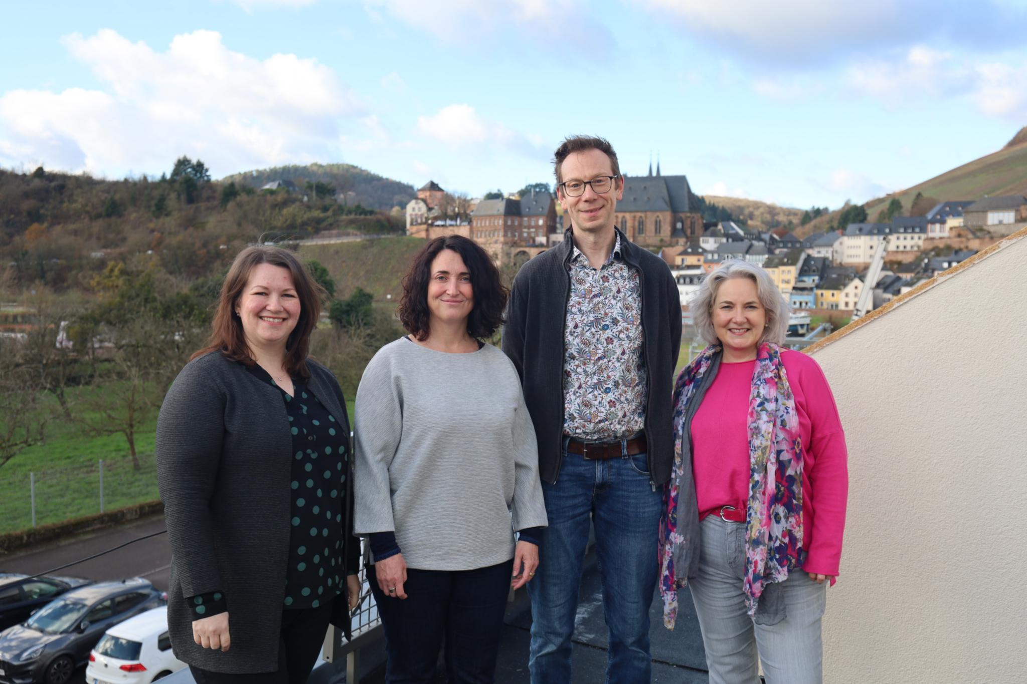 Olga Hermann, Melanie Backes, Tanja Herz und Dr. Volker Grüsgen (vlnr.) vom Team der Lebensberatung Saarburg