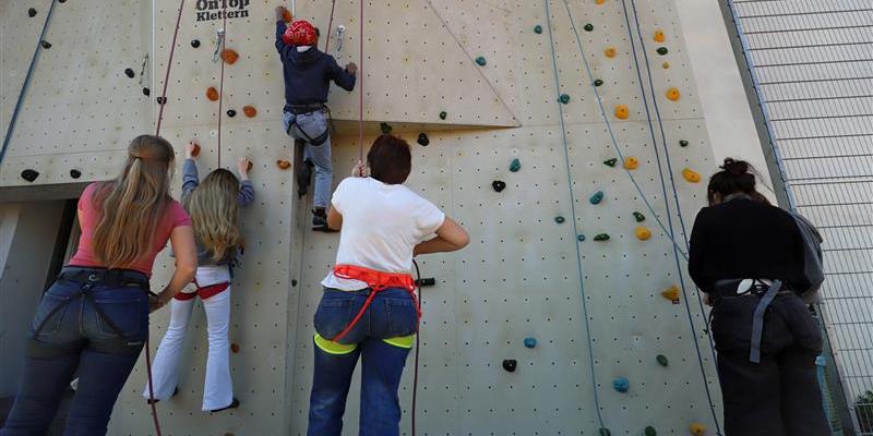 Beim Kletterworkshop