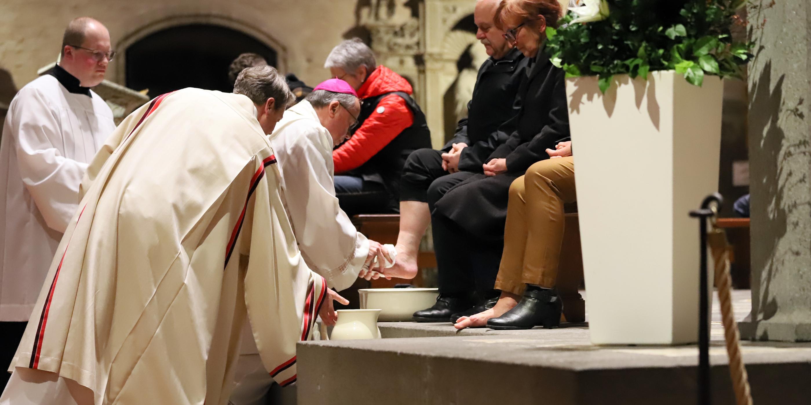 Fußwaschung - Archivfoto vom vergangenen Jahr